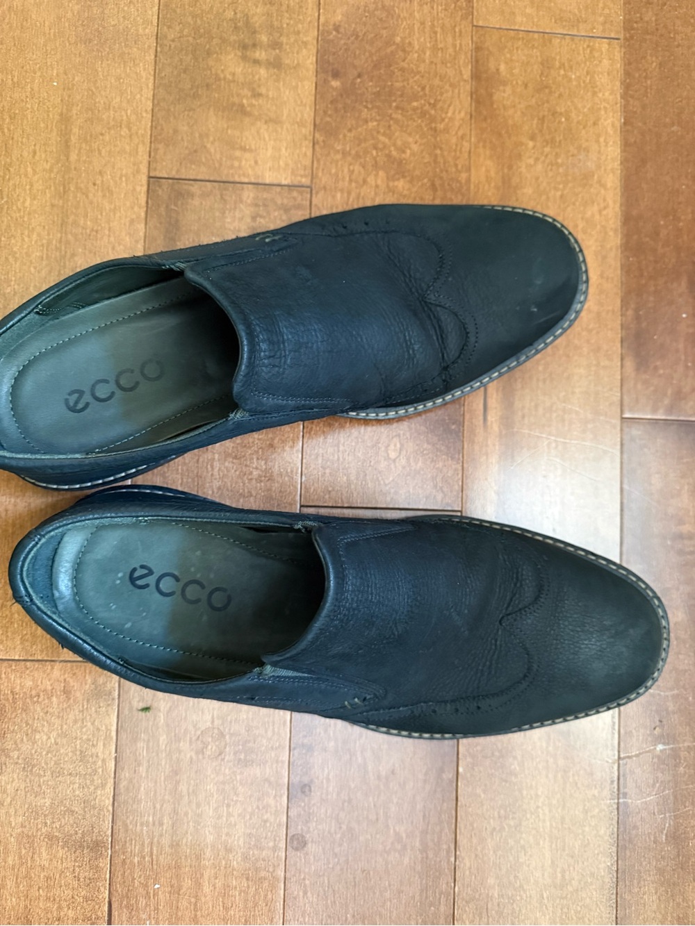 ECCO Mens Nubuck Suede Loafer Size 43